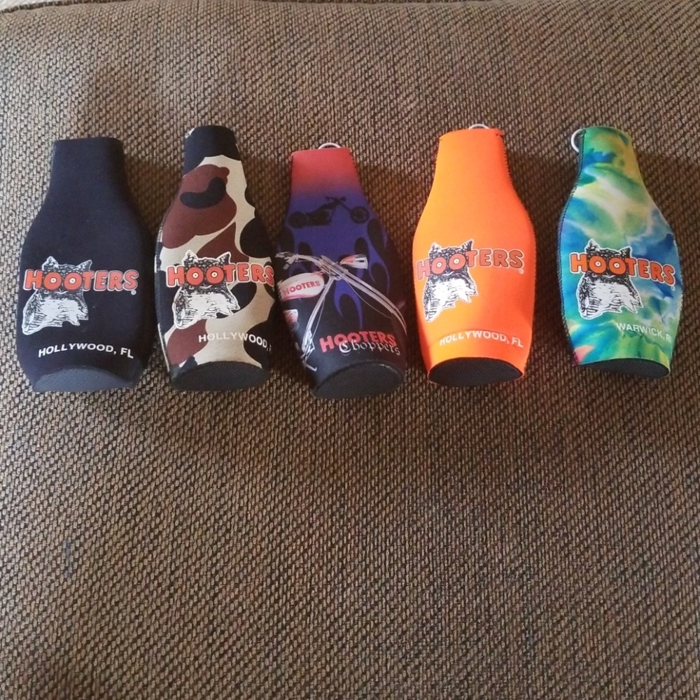 Five Hooter's Koozies